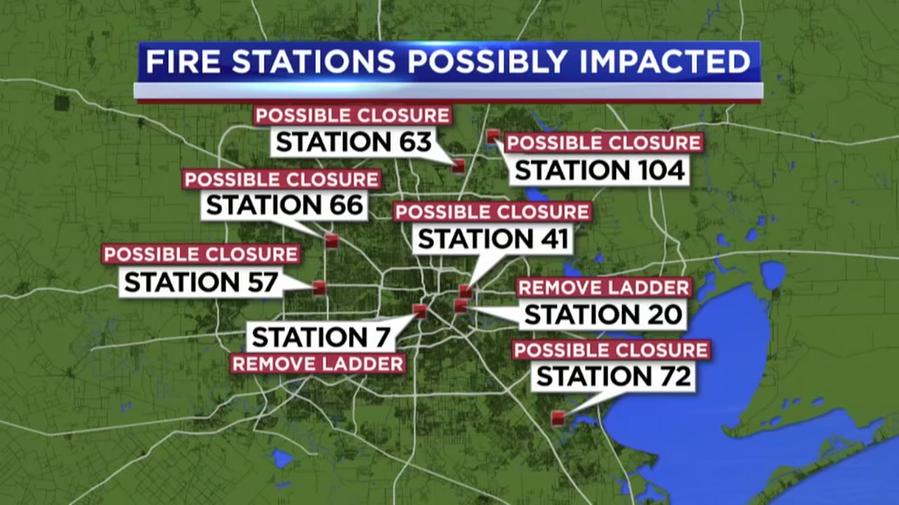Prosped fire station closures throughout Houston