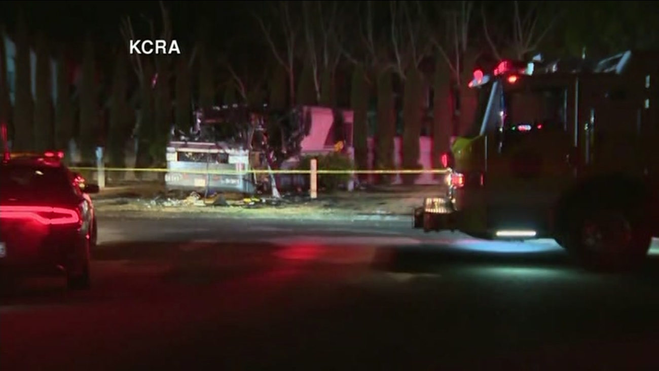2 dead, 2 suffer serious burns in RV fire in Dixon