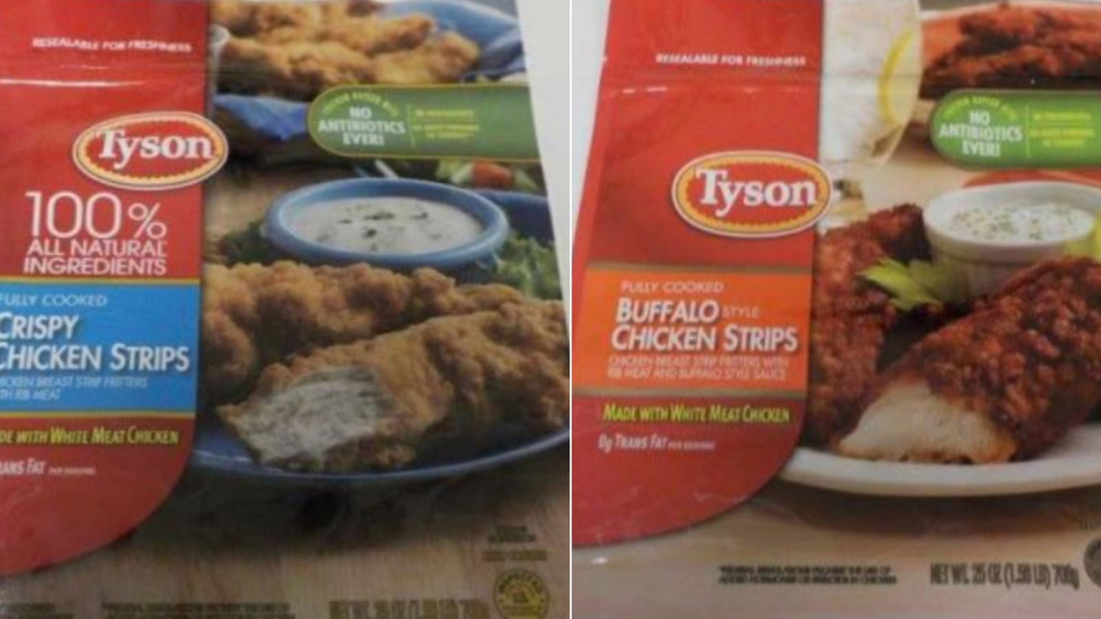 Tyson recalls 69,000 pounds of chicken strip products due to possible