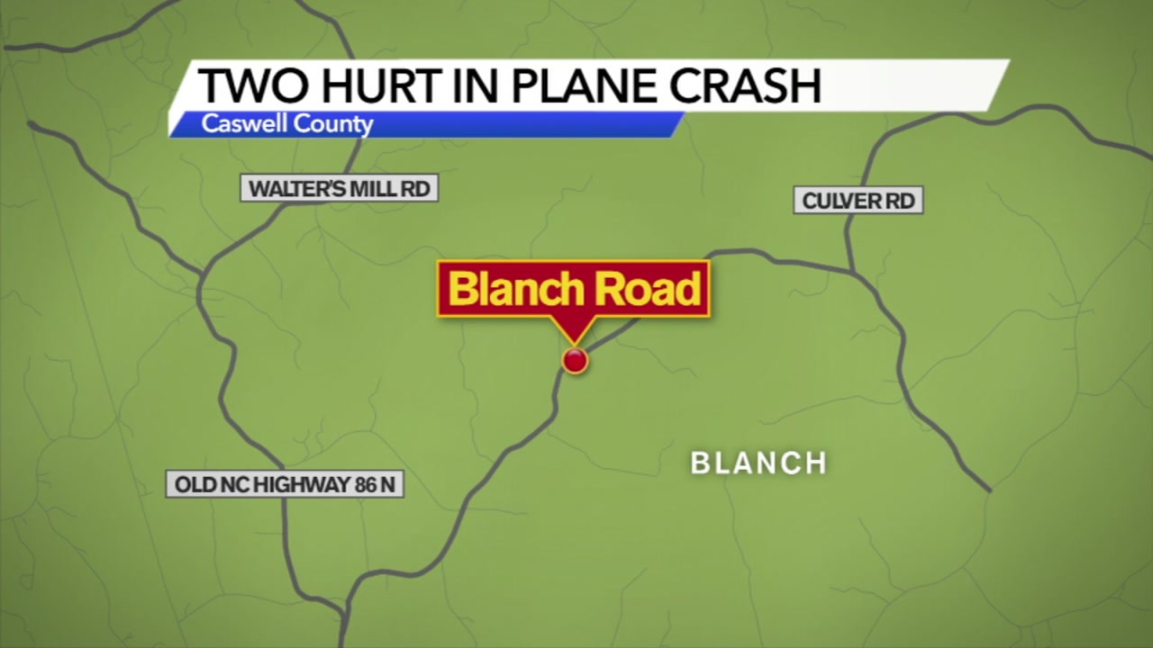 2 injured in Caswell County plane crash, officials say