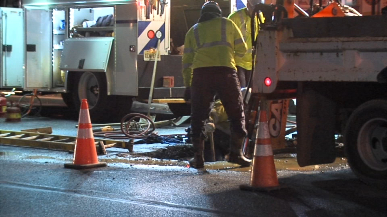 Water main break causes detours on Black Horse Pike