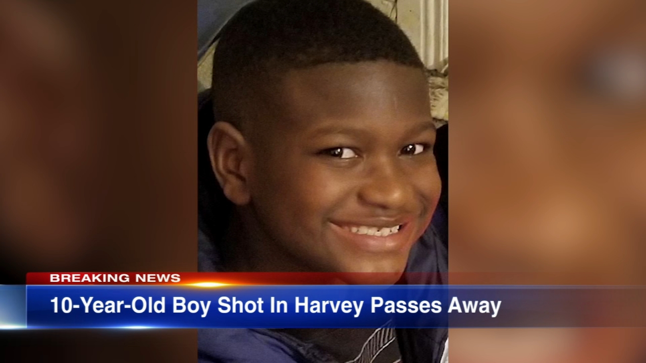 Boy, 10, dies after being shot in Harvey