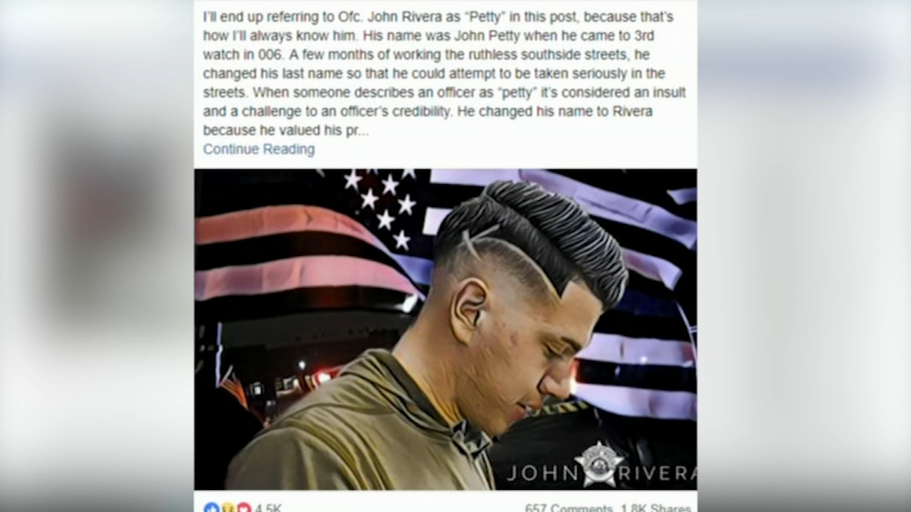 Former supervisor remembers Chicago cop killed in River North in emotional Facebook post