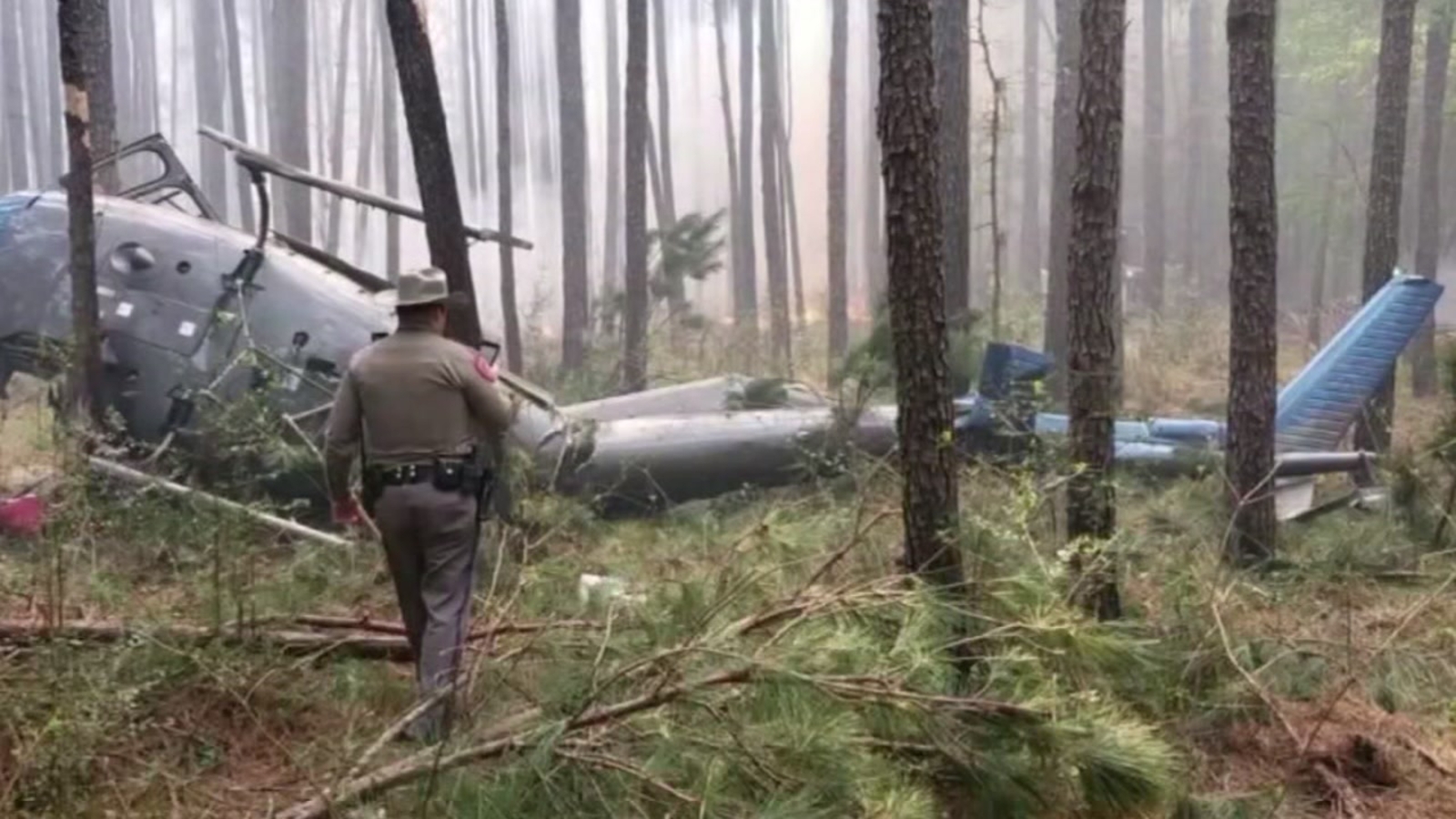 1 dead, 2 others hurt in helicopter crash at Sam Houston National