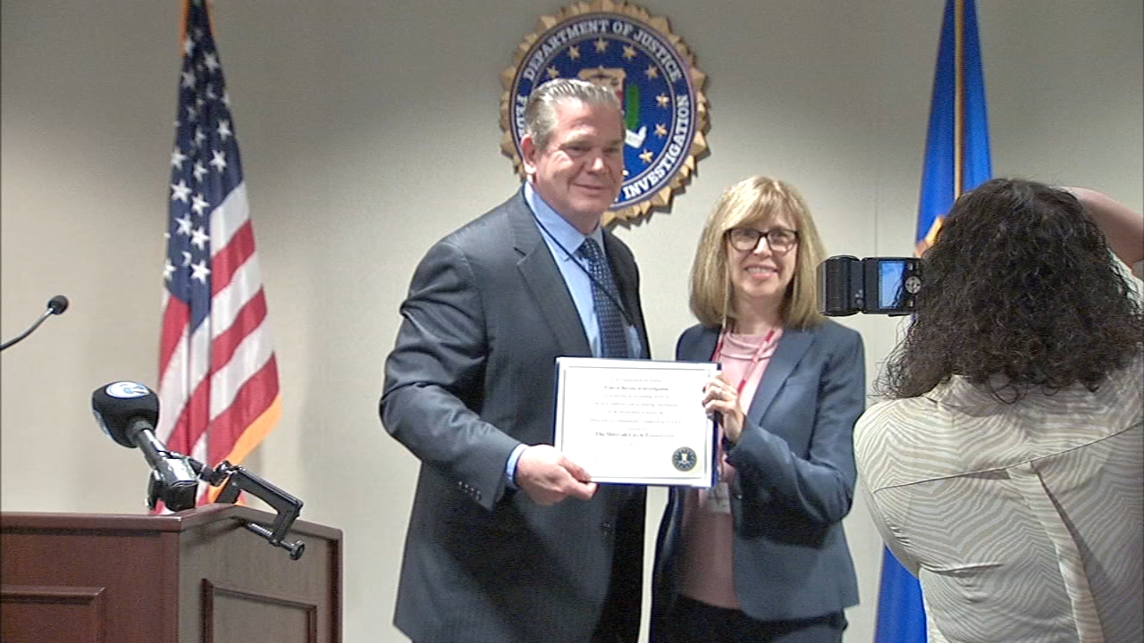 A local non-profit recognized the FBI