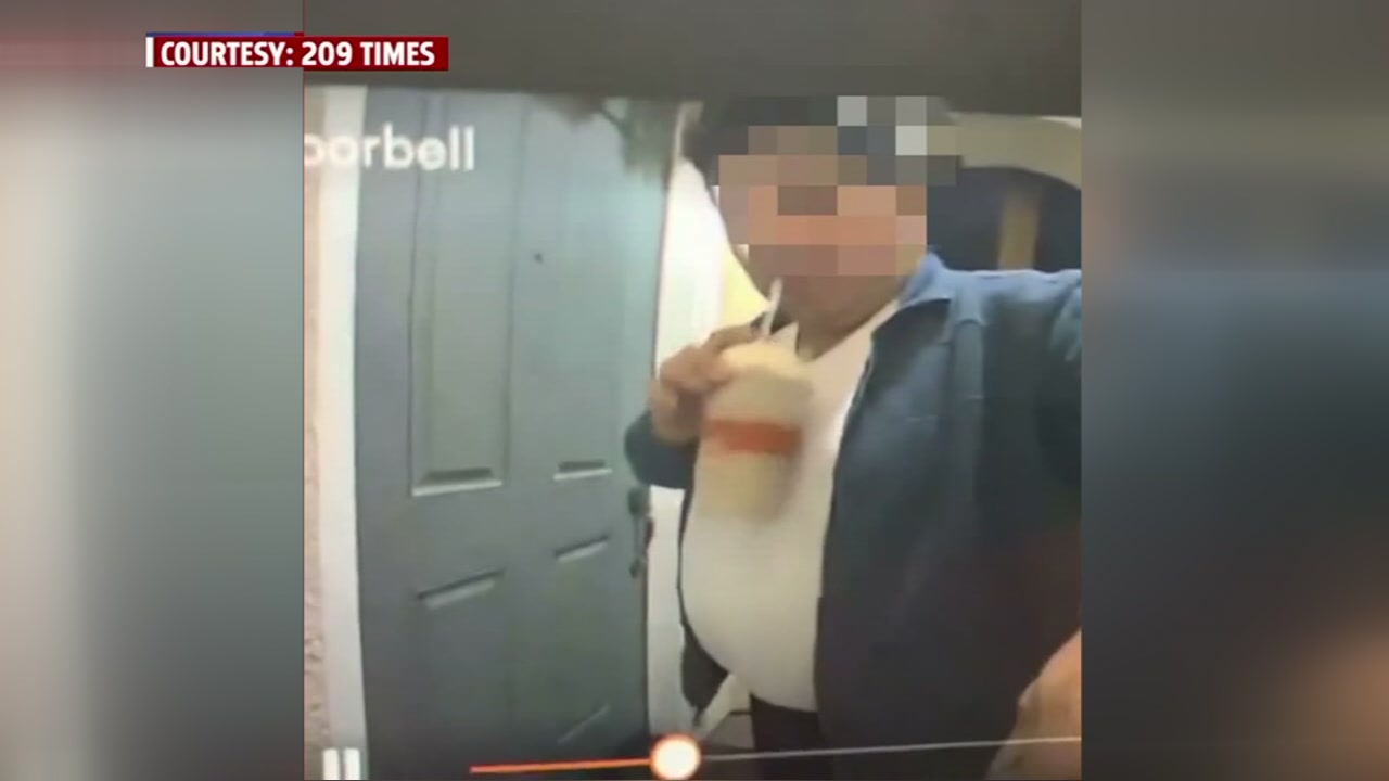 CAUGHT ON CAMERA: DoorDash driver sips drink before delivering food to customer 
