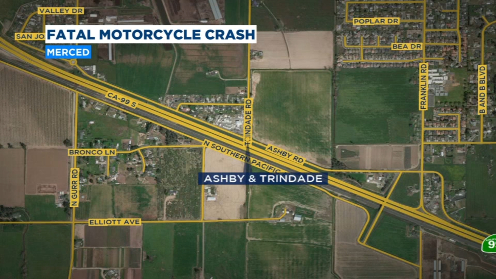 Motorcyclist killed in crash in Merced, CHP says - ABC30 Fresno