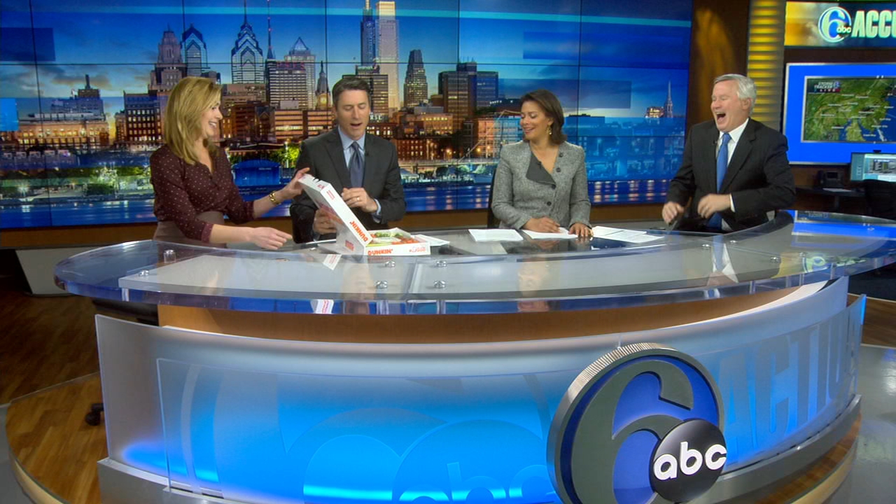Karen surprises Morning Team with donuts...maybe