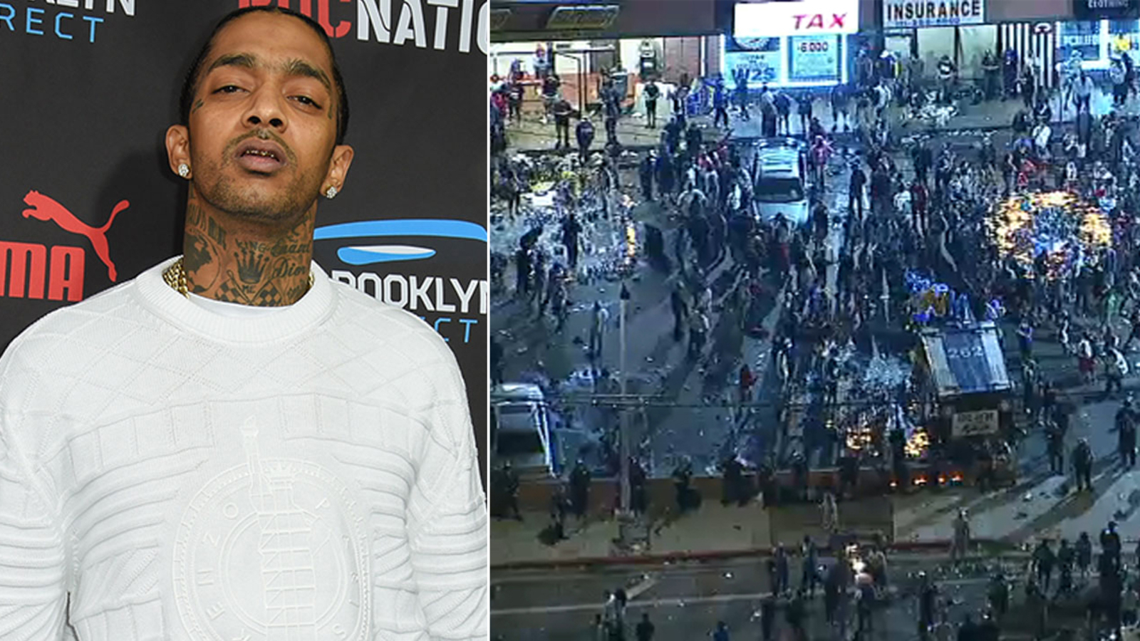 Stampede Erupts 19 People Injured Outside Nipsey Hussle Vigil Abc7 Los Angeles