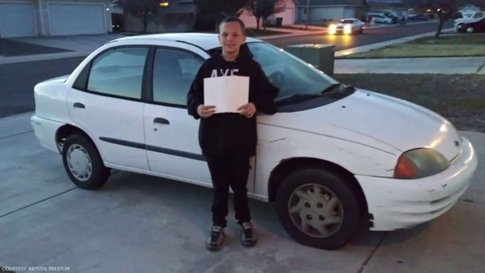13-year-old trades Xbox and does yard work to get mom car