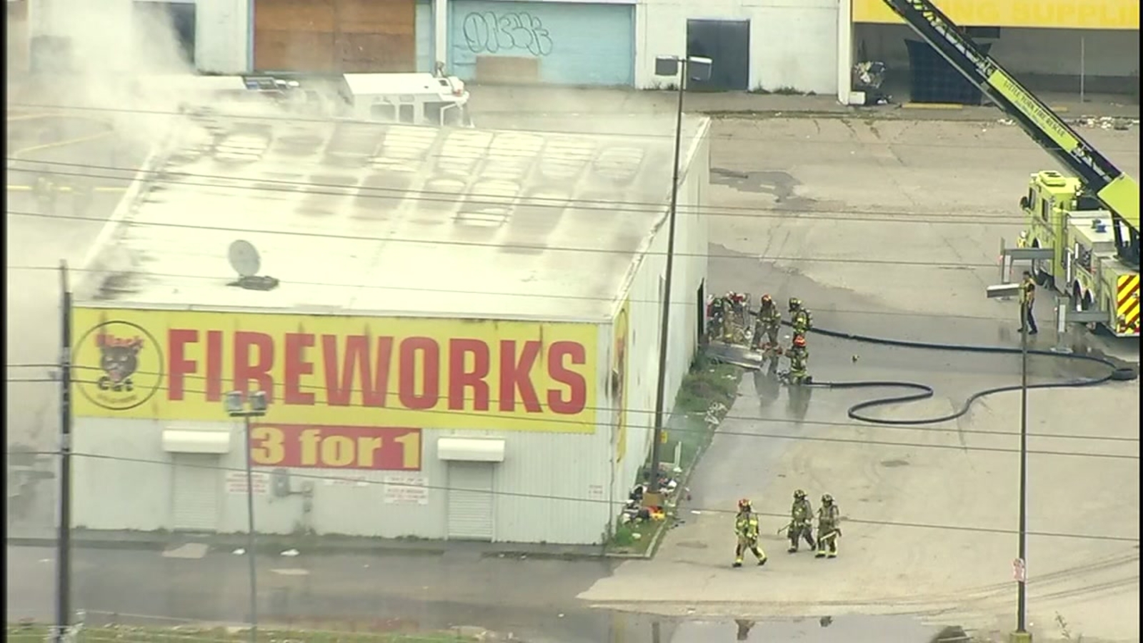 Houston fire Fireworks building in north Houston catches fire ABC13