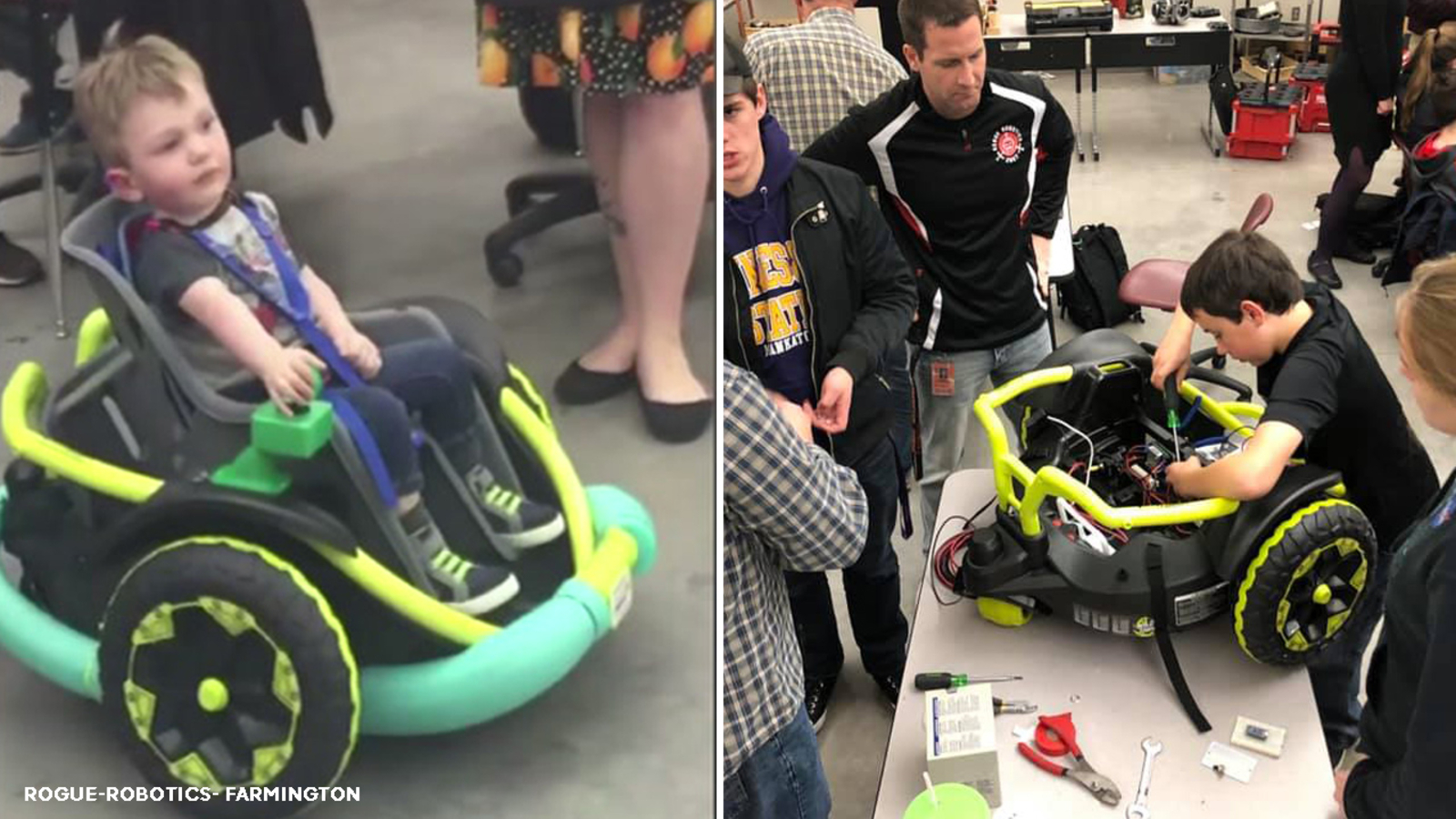 Rogue Robotics builds new power wheelchair for Cillian Jackson in ...