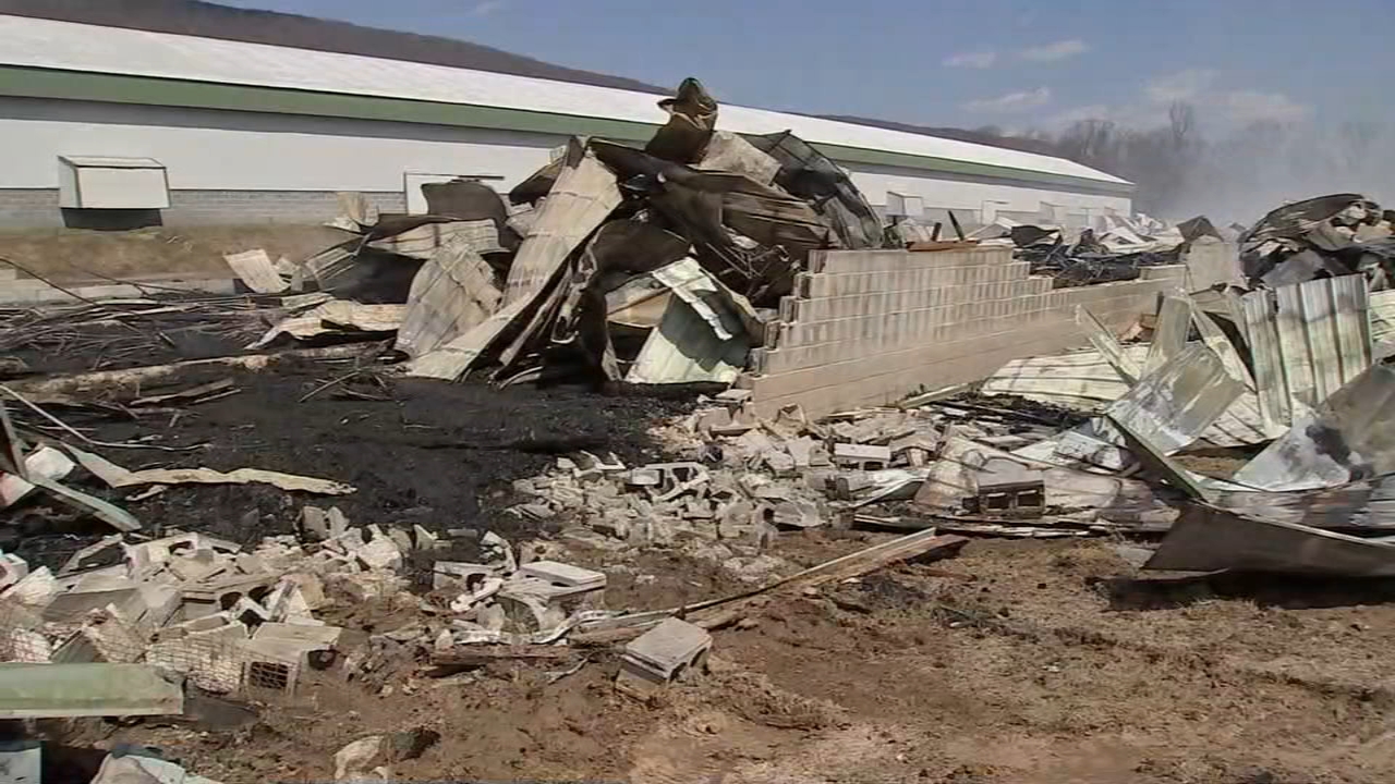 Foul play not suspected in massive Berks County barn fire; 28,000