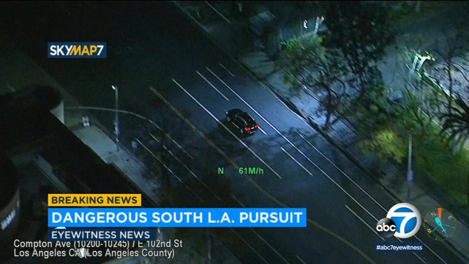 South La Chase Multiple Suspects In Custody After Pursuit Ends In Florence Abc7 Los Angeles