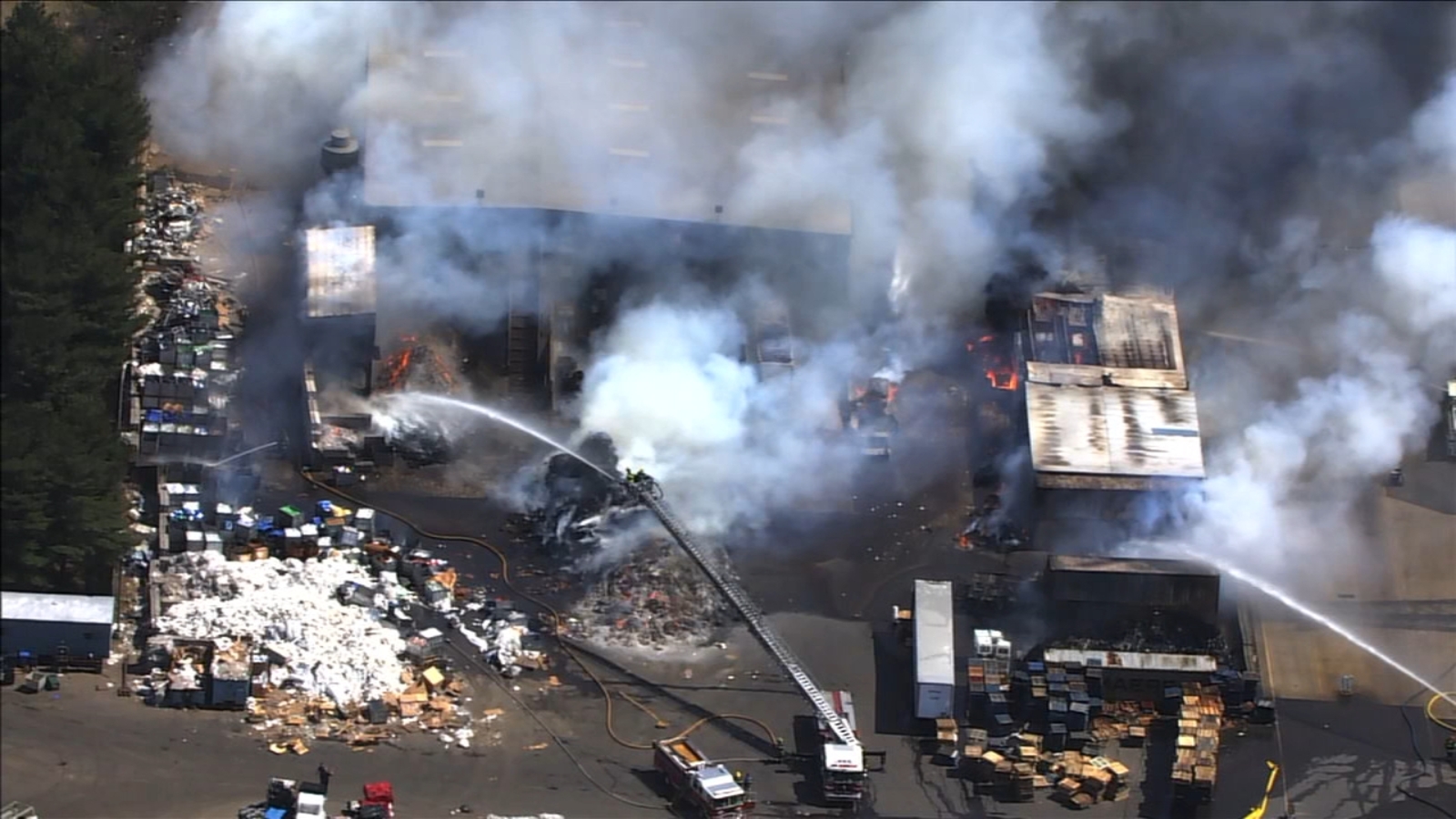 Fire erupts at recycling plant in Vineland, New Jersey 6abc Philadelphia