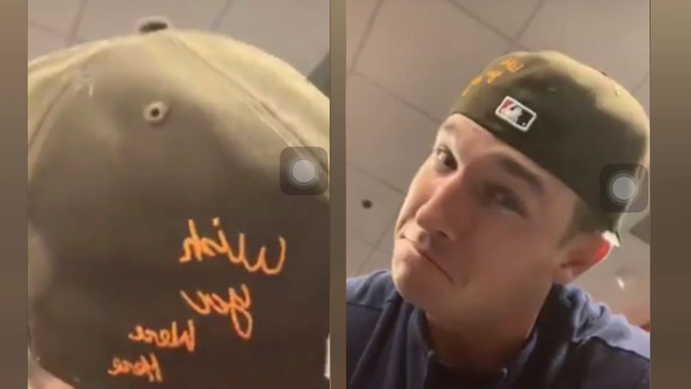 Alex Bregman sports Travis Scott's special edition Astros hat