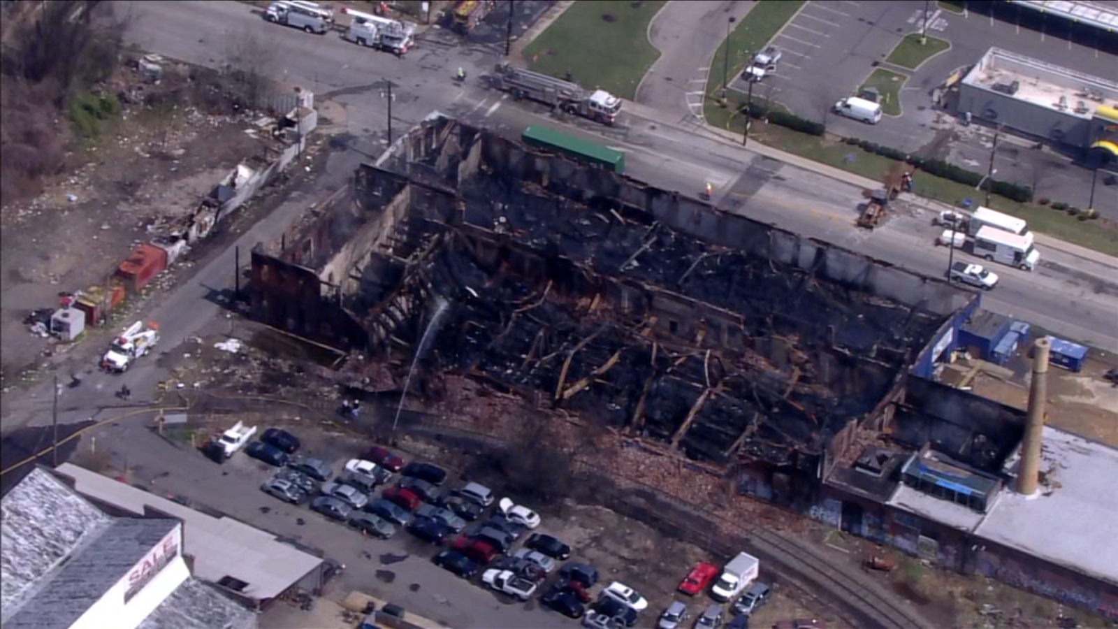 Thrift store destroyed after 4alarm fire in the Port Richmond section