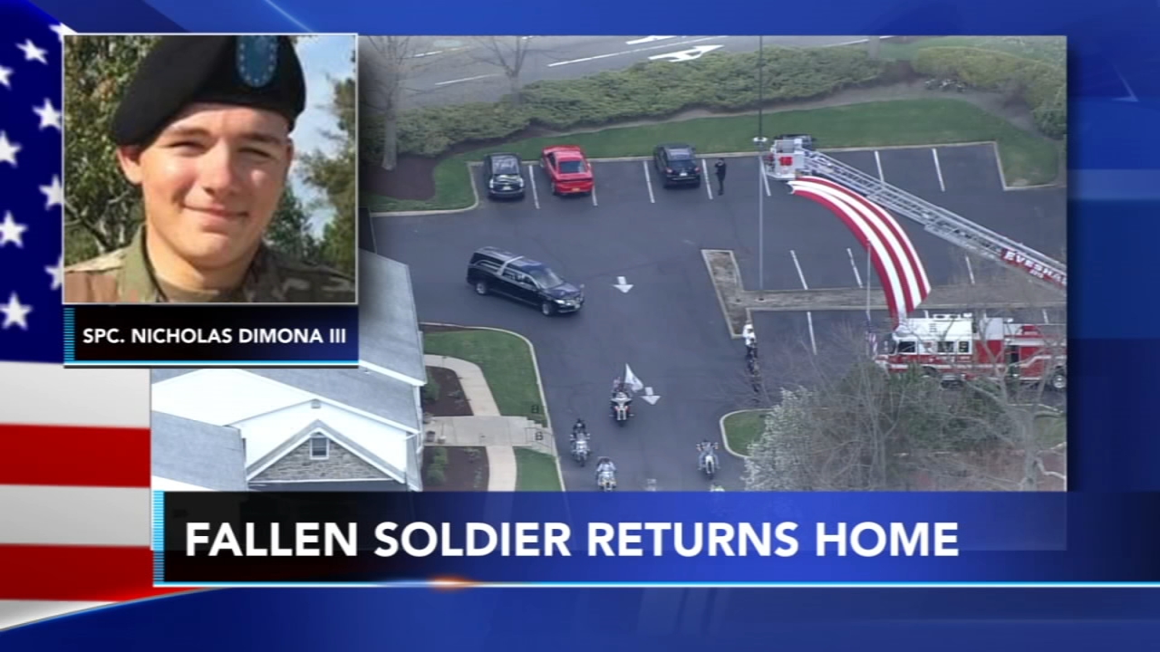 NJ soldier killed in training exercise recieves flag escort home