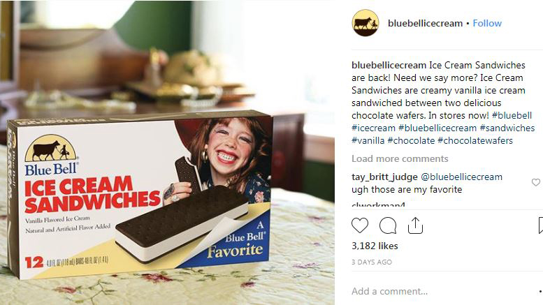 Blue Bell bringing back ice cream sandwiches