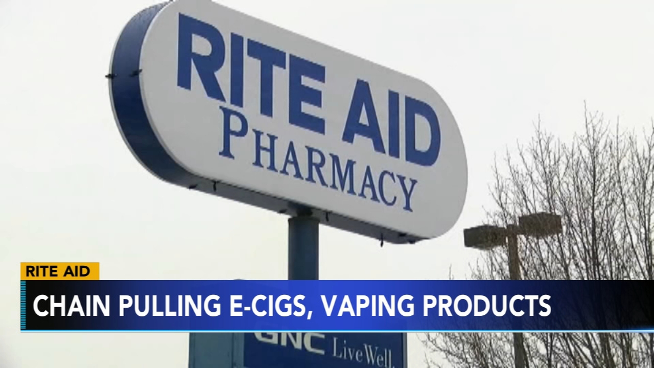 Rite Aid pulling e-cigarettes, vaping products from store shelves