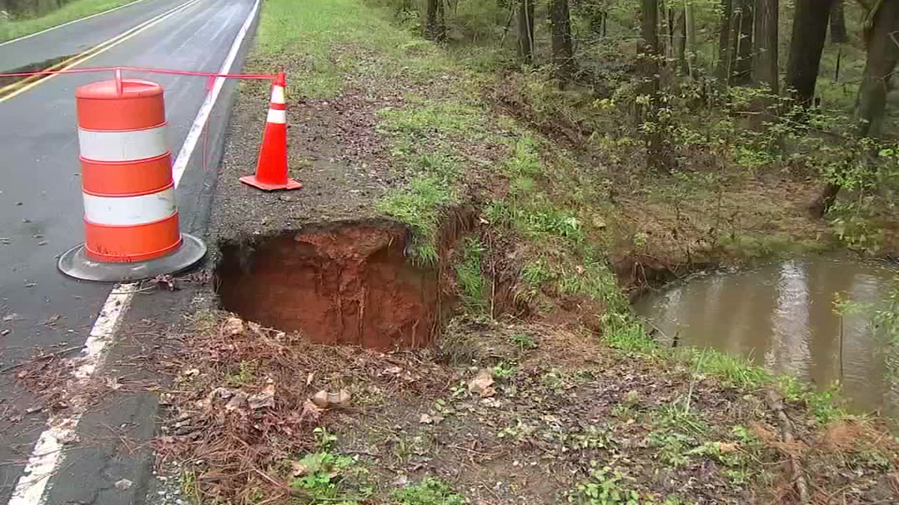 Sinkhole shuts down Orange County road