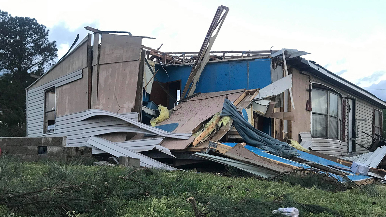 Storm damages Halifax County home