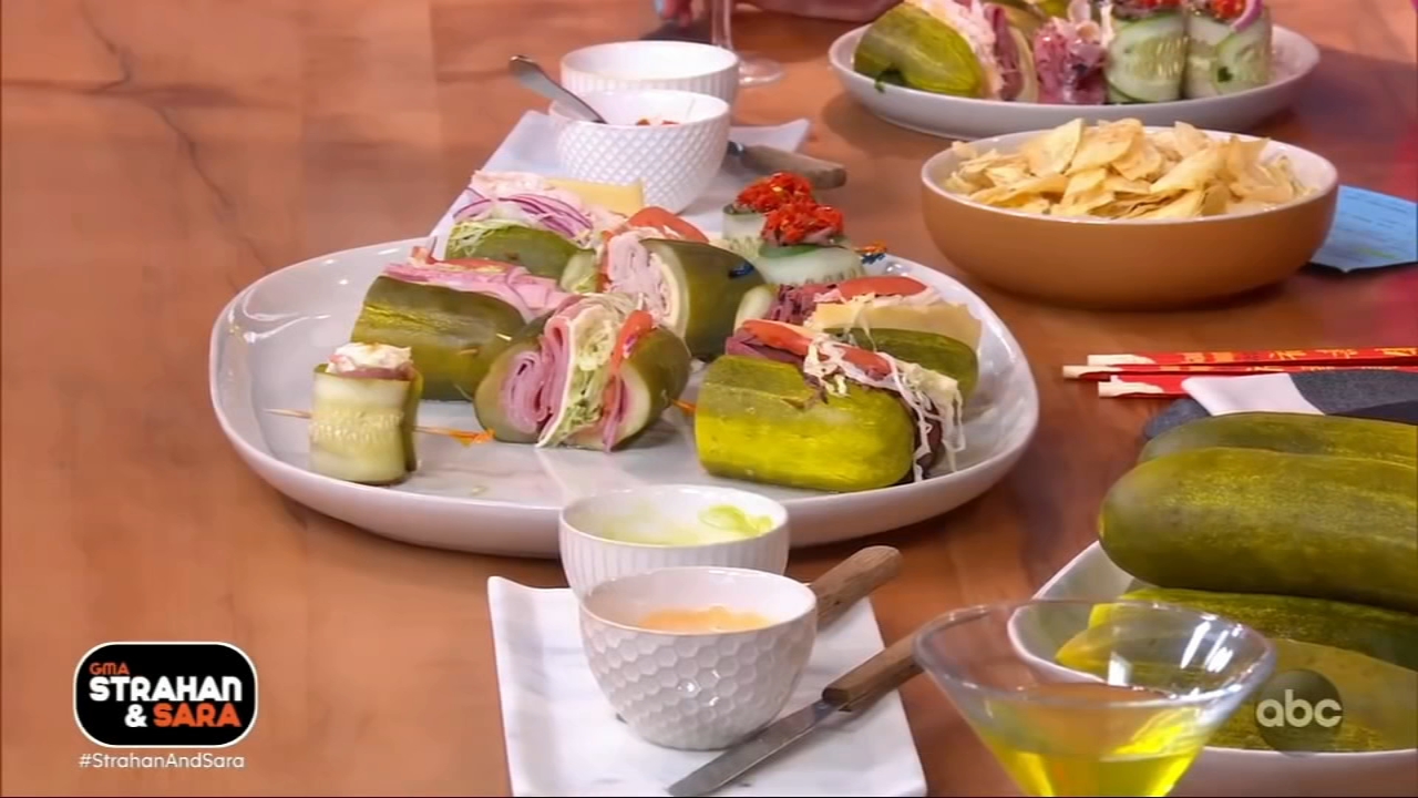 Local deli features pickle sandwich