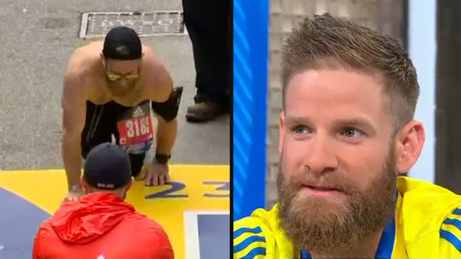 Marine who crawled across Boston Marathon finish line appears on 'Good