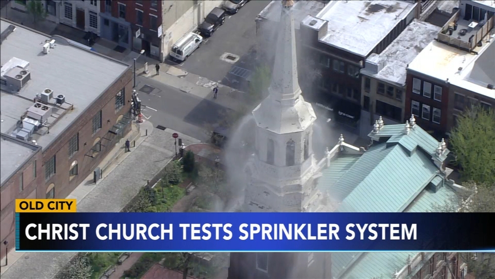 Christ Church in Old City tests fire suppression system