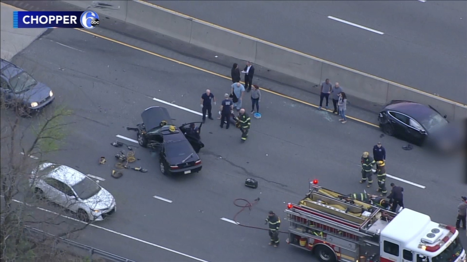 4 injured after twocar crash in Somerton 6abc Philadelphia
