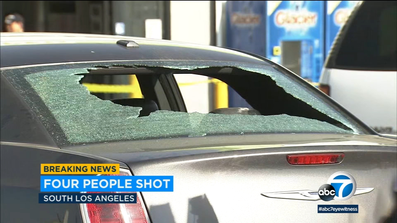 4 wounded in South LA car-to-car shooting - ABC7 Los Angeles
