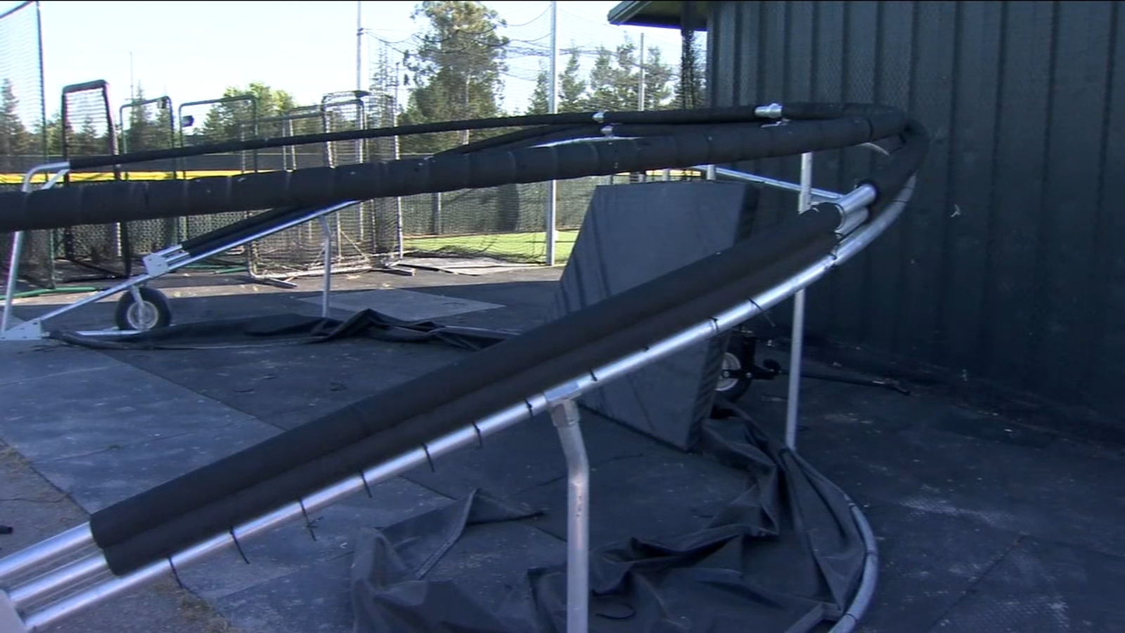 Thieves make off with batting cage net, cause 4,500 in damage to