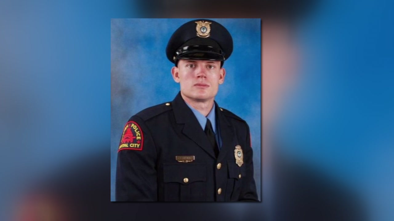 Officer Charles Ainsworth, who was shot in January, has been released from the hospital