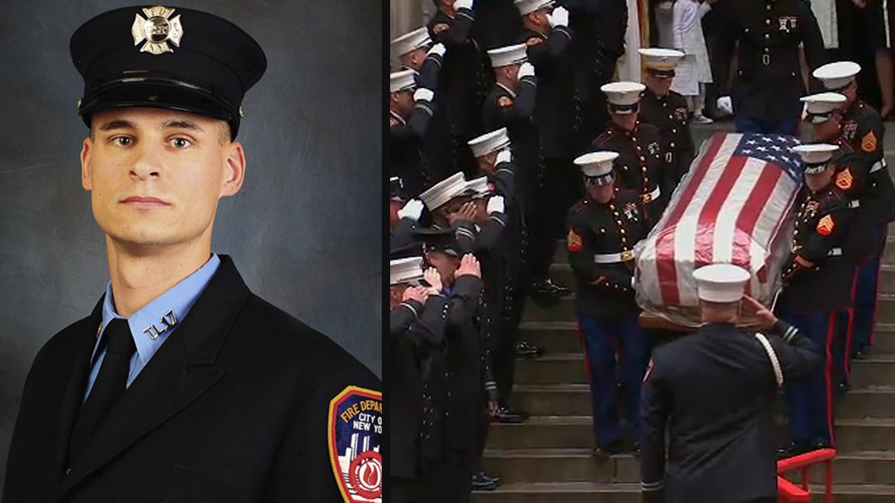Funeral services held for fallen Marine, FDNY firefighter Christopher Slutman