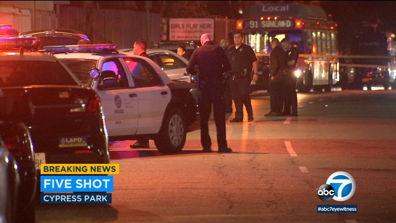 5 wounded in Cypress Park shooting, officials say