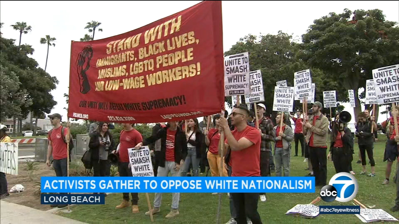 Long Beach rally protests white nationalist group