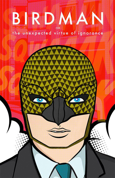'Birdman' by Odes Roberts, in the style of Roy Lichtenstein.