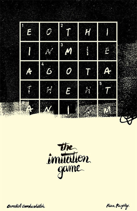'The Imitation Game' by Bryant Nichols, in the style of Andy Warhol.