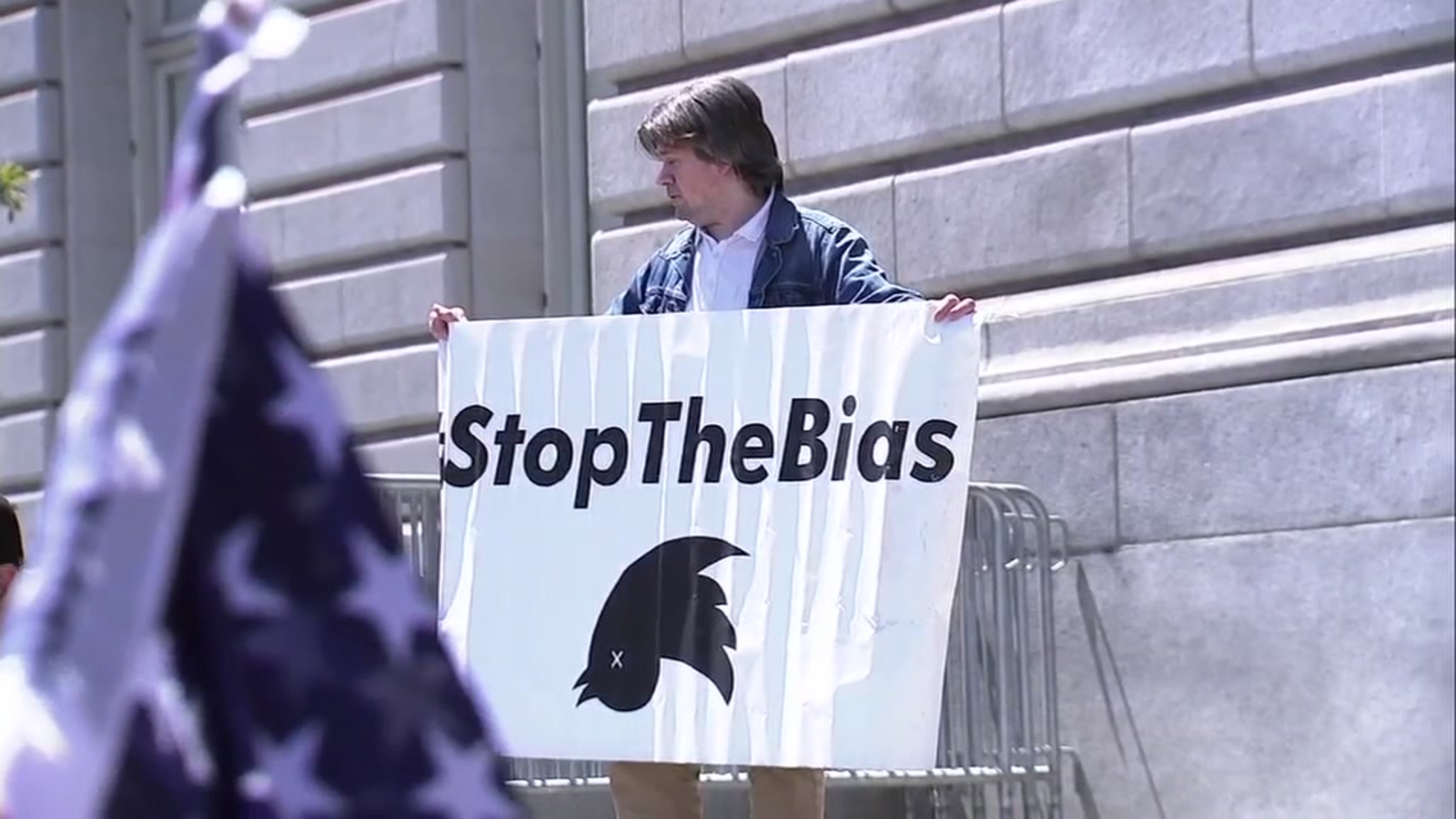 Conservative group protests social media censorship at San Francisco