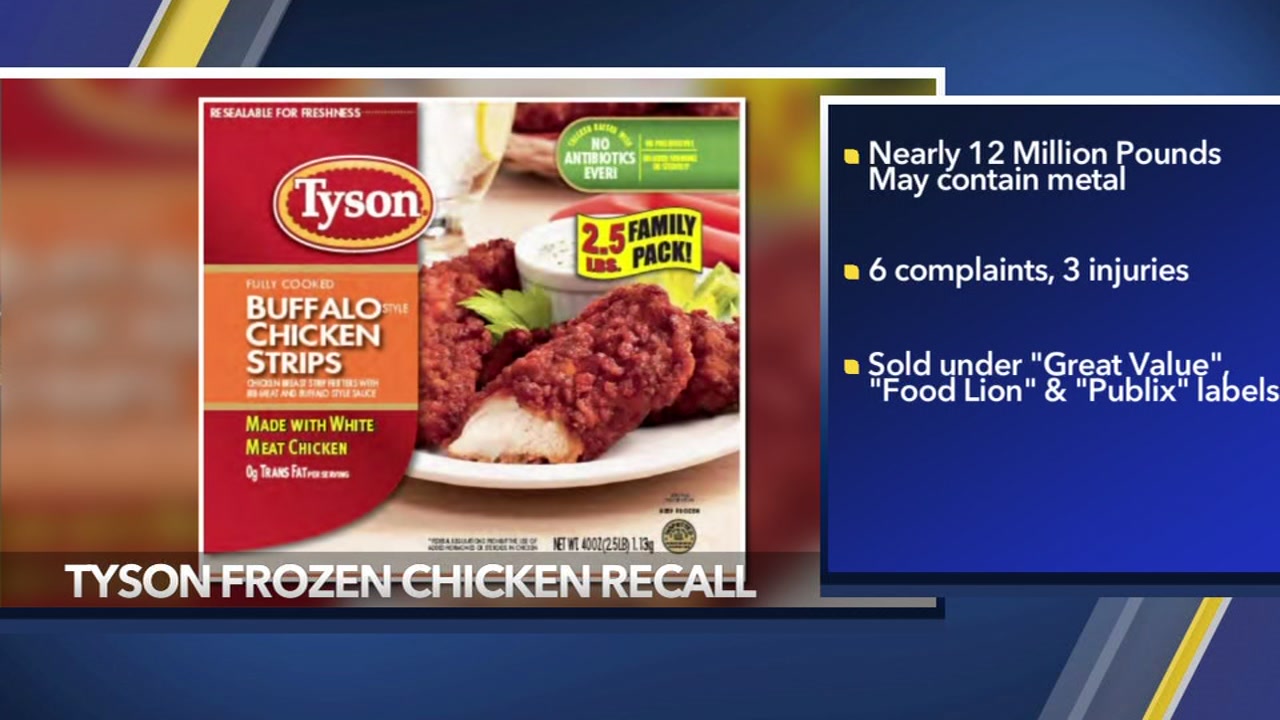 Tyson expands chicken recall