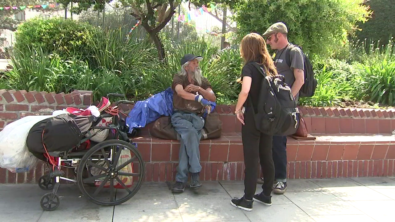 Half of Southern Californian residents believe government officials are responsible for taking care of the homeless population, according to an exclusive Eyewitness News poll conducted by Survey USA.