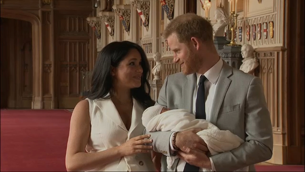 Duke and Duchess of Sussex introduce their son
