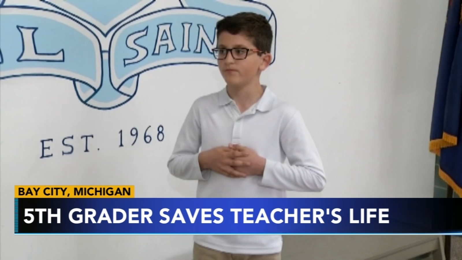 Michigan 5th grader saves choking teacher - 6abc Philadelphia