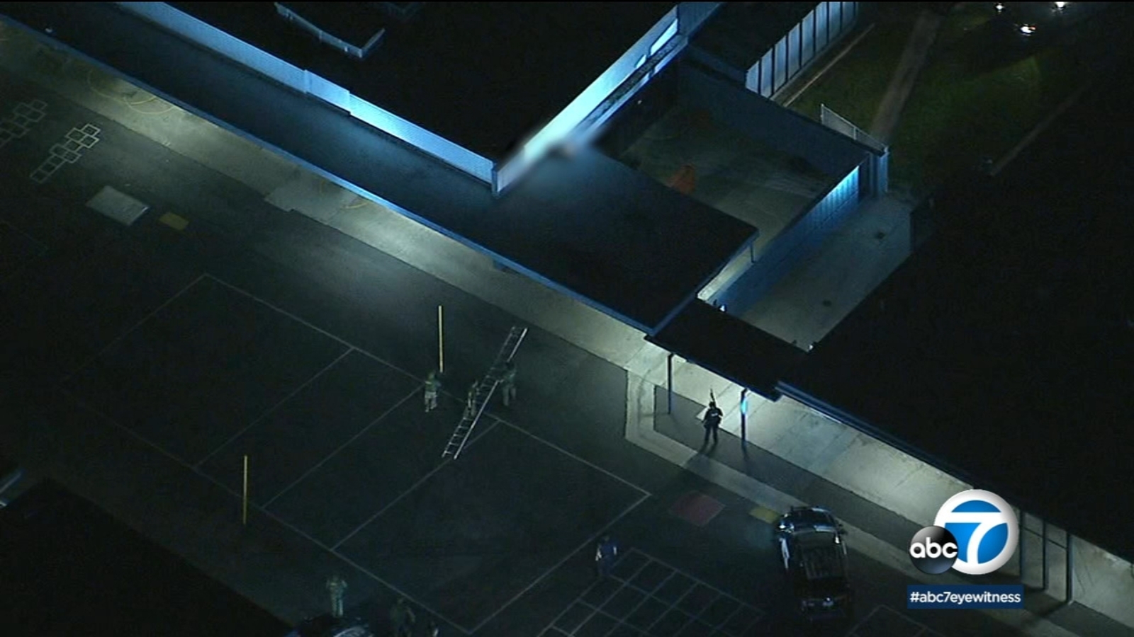 Naked man arrested after climbing roof of Rossmoor school - ABC7 Los ...