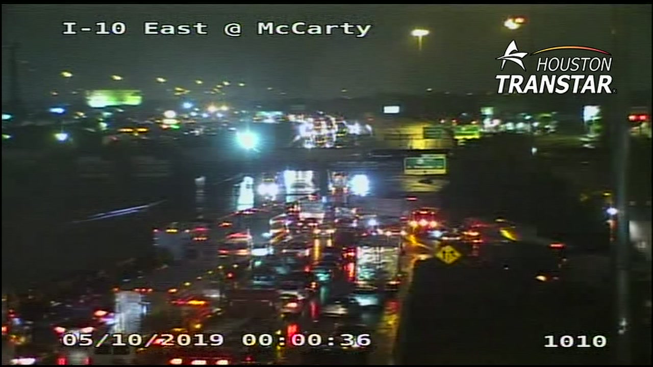 Cars stranded on I-10 and McCarty