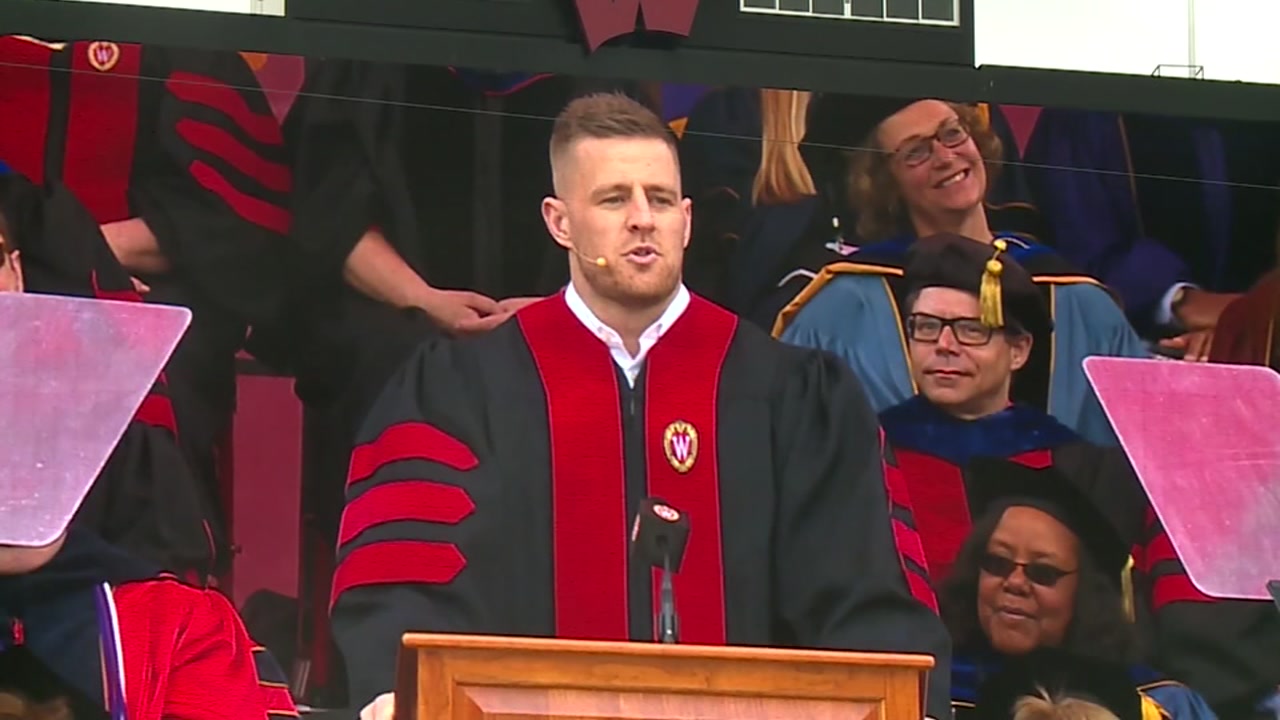 JJ Watt delivers commencement address