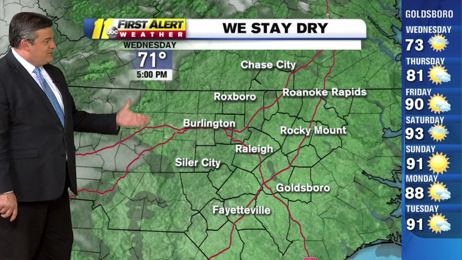 Weather Forecast for the Triangle, Raleigh, Durham, Fayetteville, Cary