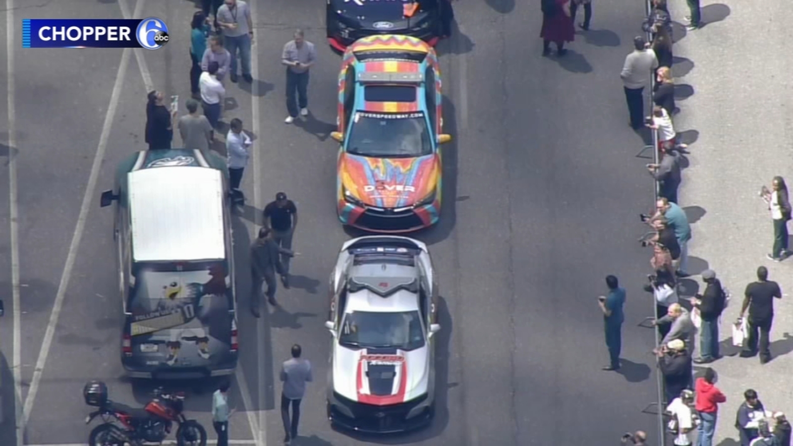 Colorful race cars take over parts of Philadelphia