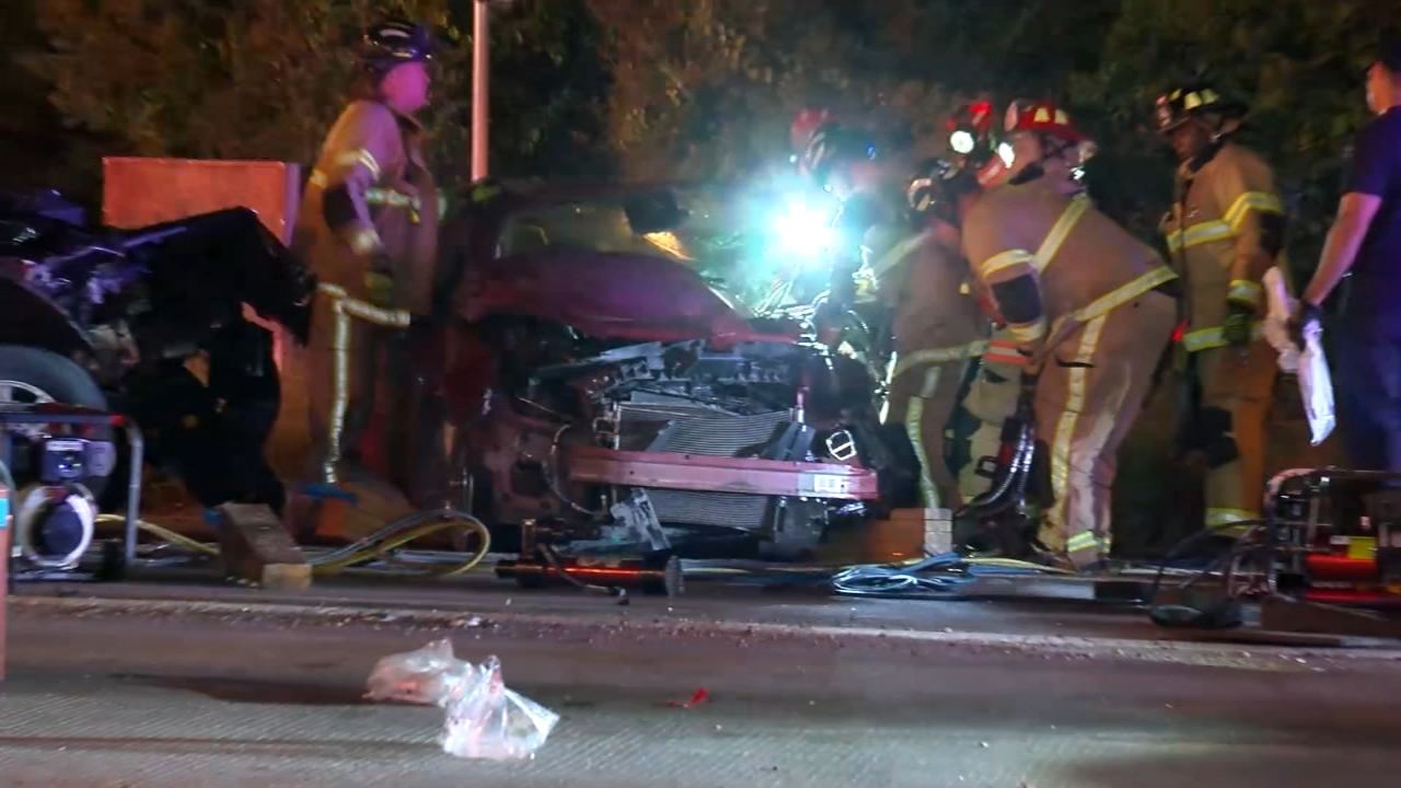 2 people cut from vehicles survive violent crash in northeast Houston