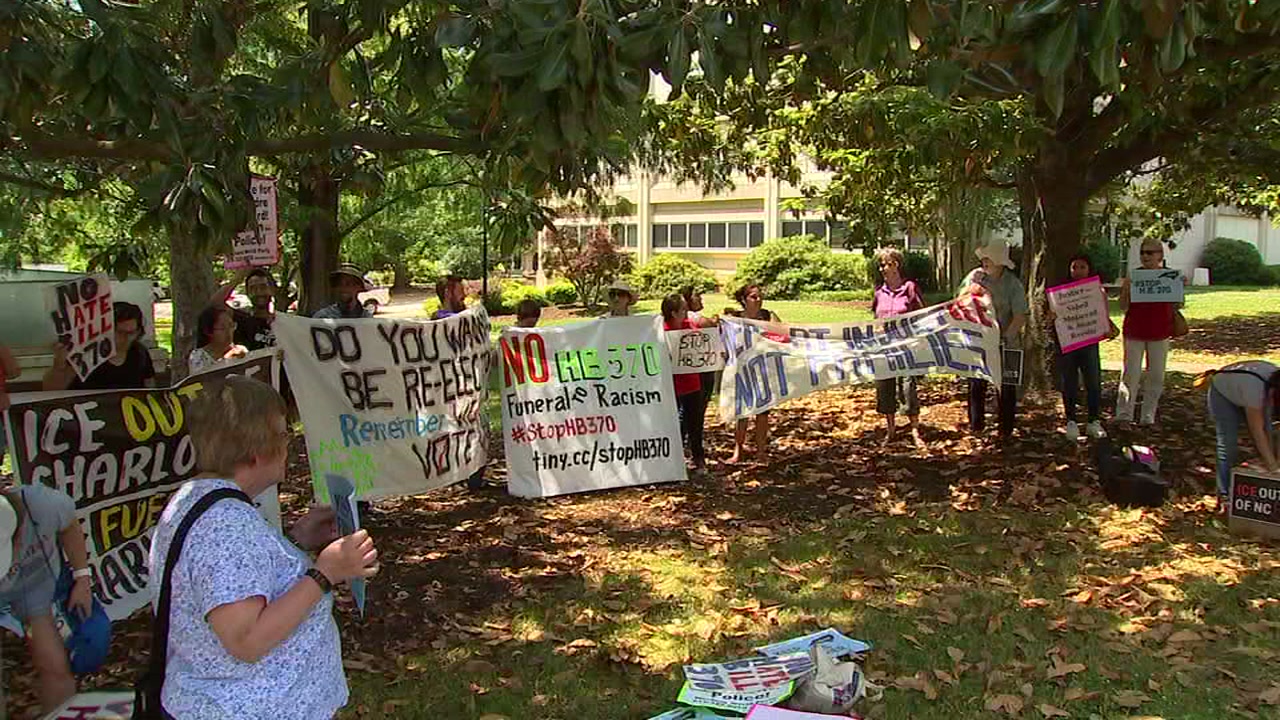 Protesters rally against House Bill 370 in front of Executive Mansion